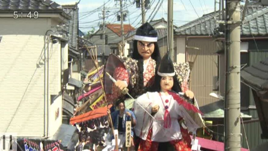 三国祭　勇壮に山車巡行